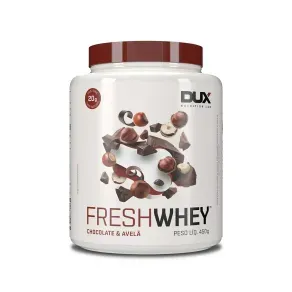 Fresh Whey DUX Sabor Chocolate Belga e Avela Pote 450g